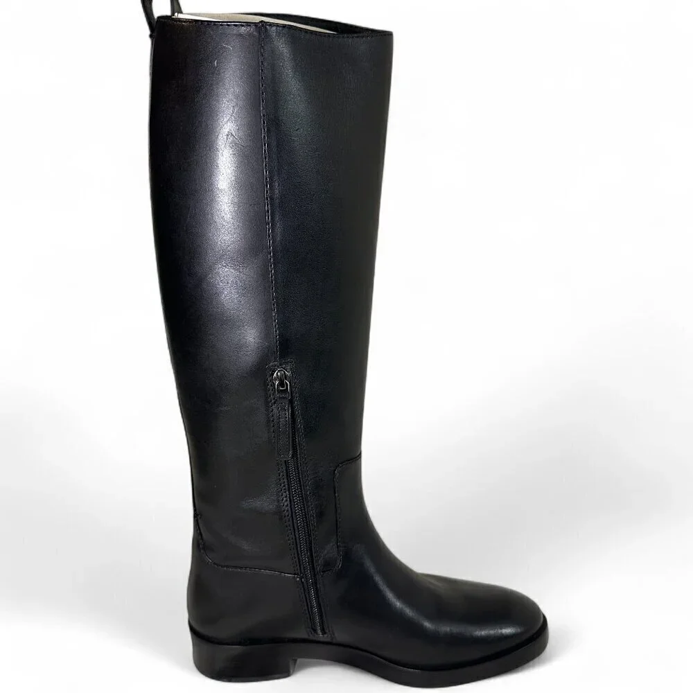Tory Burch Flat Black Riding Boot Women's 7M NWOT